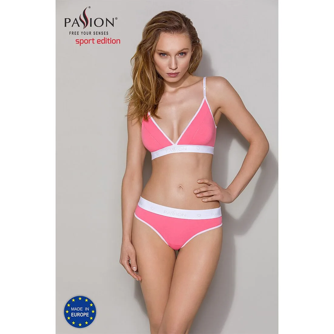 Спортивні трусики-стрінги Passion PS007 PANTIES XL, pink - Зображення 3