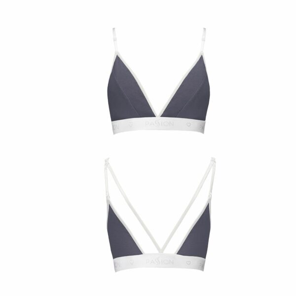 Спортивний топ з подвійними бретелями Passion PS007 TOP M, dark grey - Зображення 4