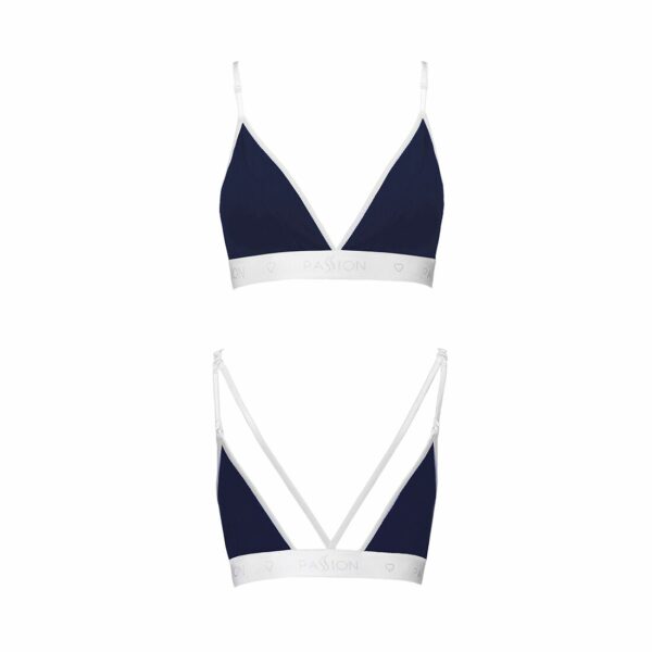 Спортивний топ з подвійними бретелями Passion PS007 TOP S, navy blue - Зображення 5