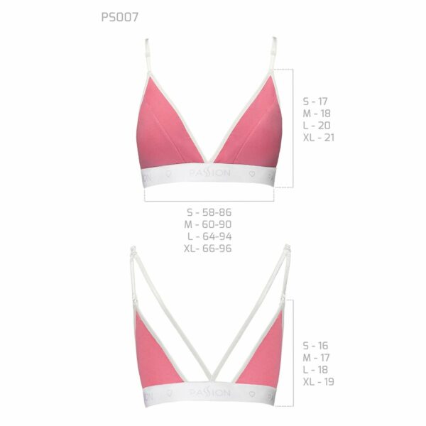 Спортивний топ з подвійними бретелями Passion PS007 TOP S, pink - Зображення 5
