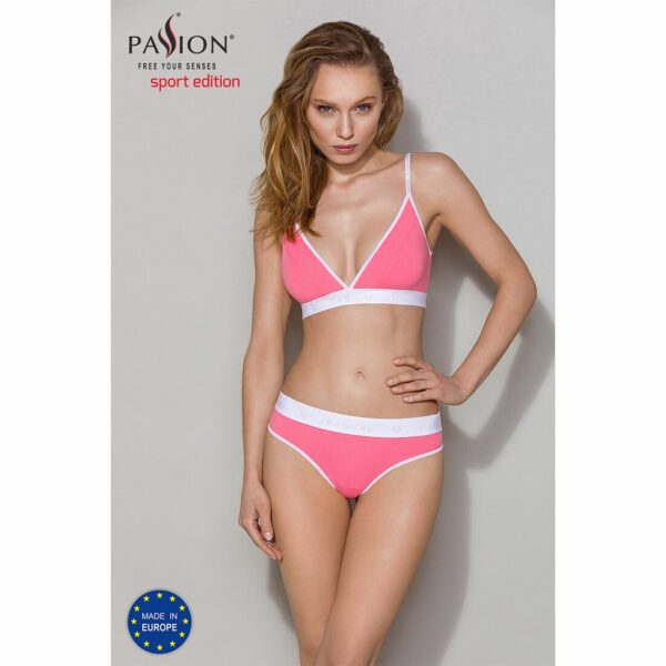 Спортивний топ з подвійними бретелями Passion PS007 TOP S, pink - Зображення 3