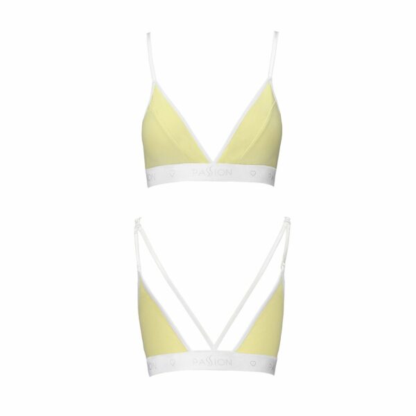 Спортивний топ з подвійними бретелями Passion PS007 TOP M, yellow - Зображення 4