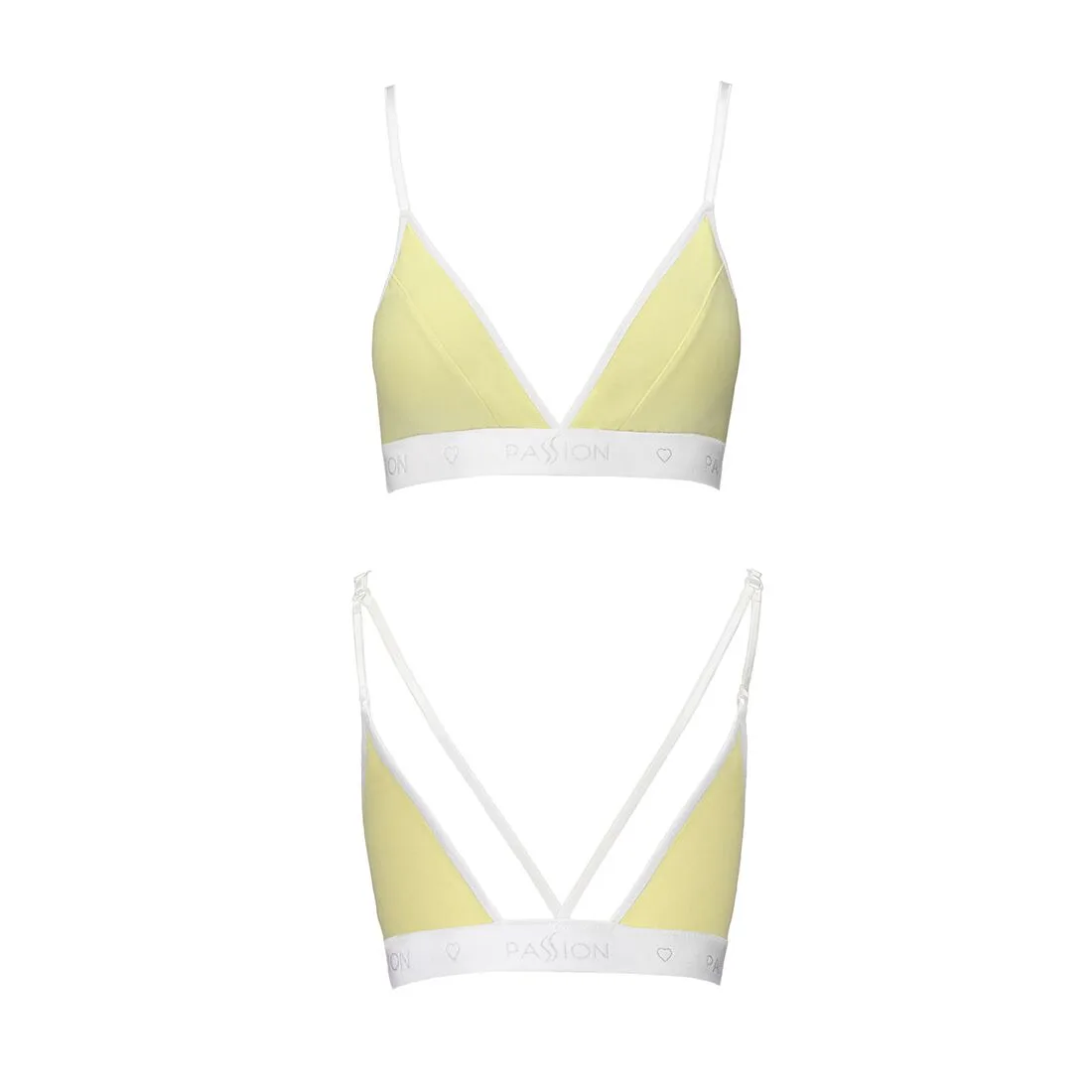 Спортивний топ з подвійними бретелями Passion PS007 TOP M, yellow - Зображення 4