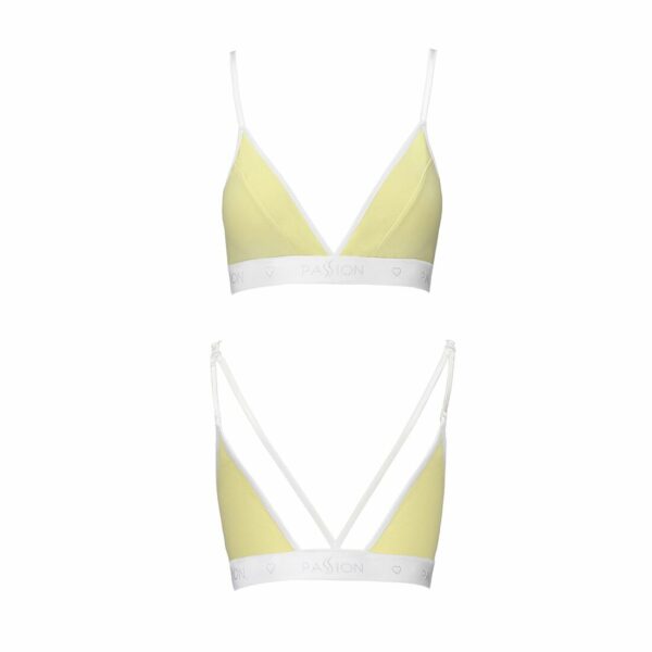 Спортивний топ з подвійними бретелями Passion PS007 TOP XL, yellow - Зображення 4