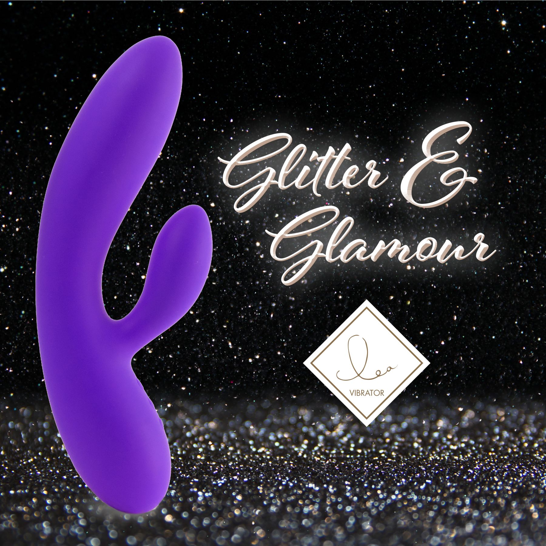 Гнучкий вібратор кролик з двома моторами FeelzToys Lea Rabbit Vibrator Medium Purple - Зображення 3