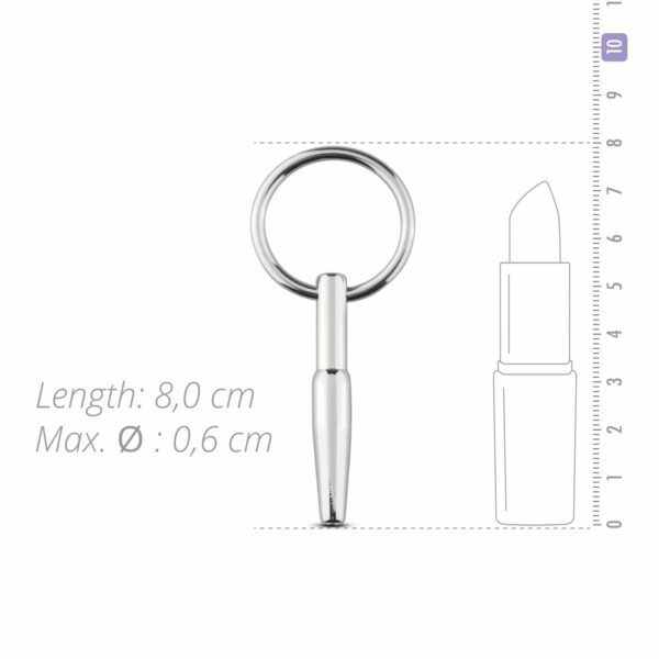 Порожнинний уретральний стимулятор Sinner Gear Unbendable – Hollow Penis Plug, довжина 4см, діам.8мм - Зображення 4