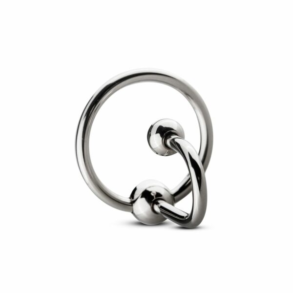 Уретральна вставка з кільцем Sinner Gear Unbendable - Sperm Stopper Solid, діаметр кільця 3,2см - Зображення 3