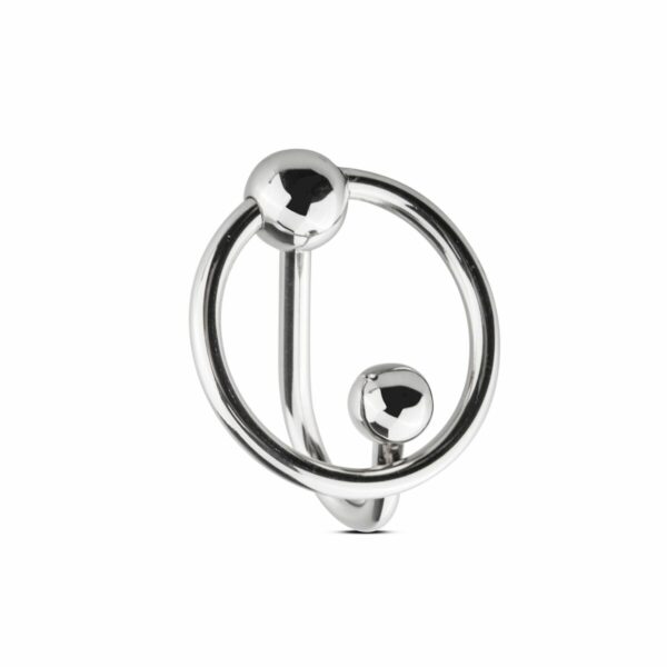 Уретральна вставка з кільцем Sinner Gear Unbendable - Sperm Stopper Solid, діаметр кільця 3,2см - Зображення 4