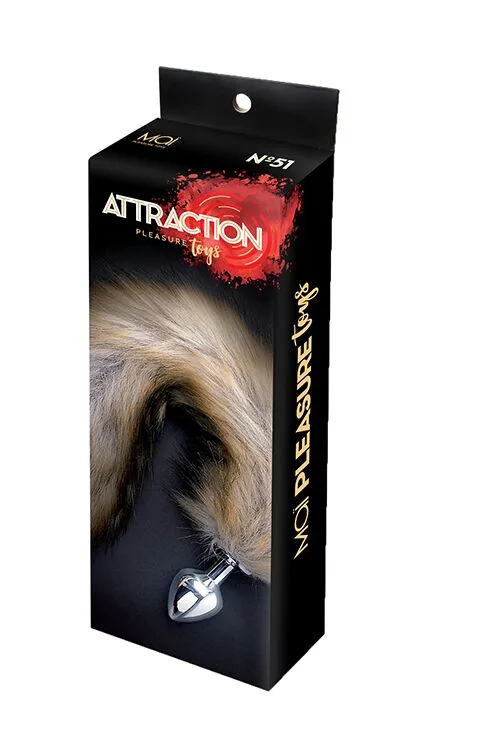 Анальна пробка Лисячий Хвіст MAI Attraction Toys №51, розмір пробки 7×3 см, загальна довжина 50 см - Зображення 2