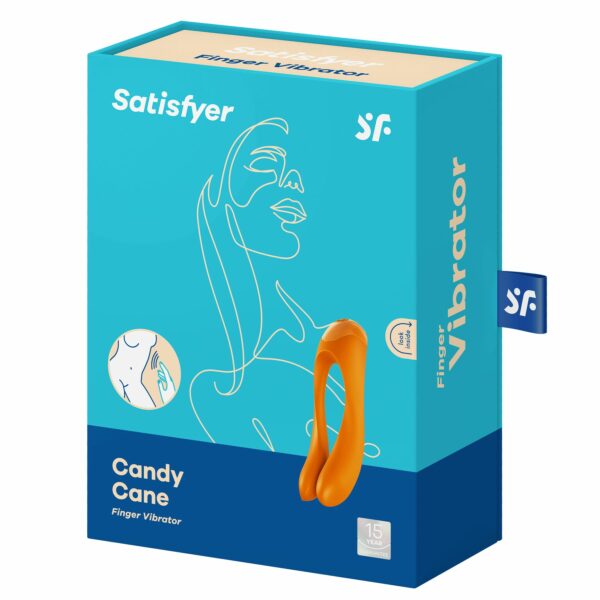 Вібратор на палець Satisfyer Candy Cane Orange - Зображення 6