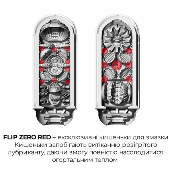 Набір мастурбатора із нагрівачем Tenga Flip Zero Red + Flip Warmer - Зображення 5