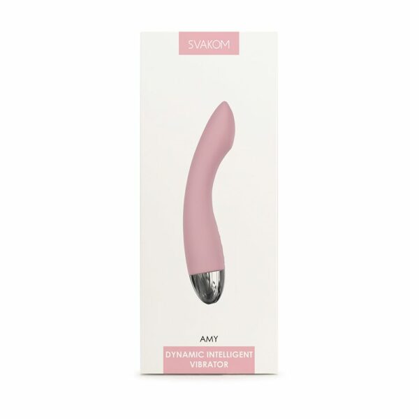 Вібратор для точки G з інтелектуальним режимом Svakom Amy Pale Pink - Зображення 8