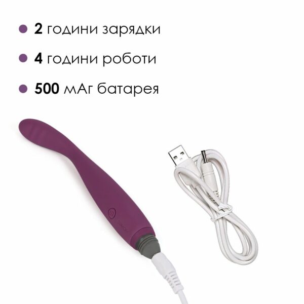 Тонкий вібратор точки G Svakom Cici Violet - Зображення 4