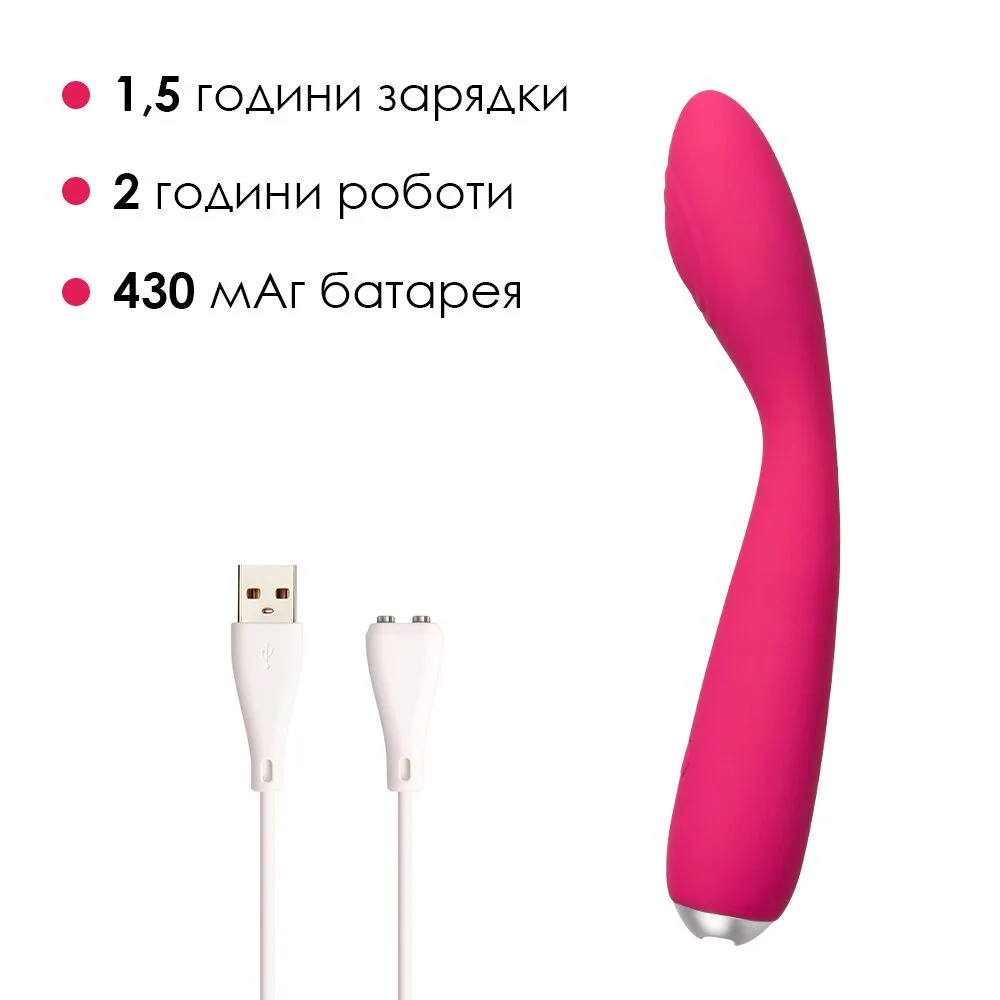 Вібратор для клітора та точки G Svakom Iris Plum Red - Зображення 4