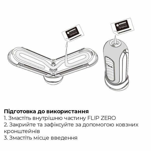 Мастурбатор Tenga Flip Zero White, змінна інтенсивність стимуляції, розкладний - Зображення 7