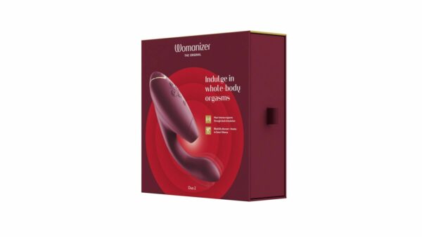 Вакуумний кліторальний стимулятор Womanizer Duo 2 - Bordeaux (м'ята упаковка!!!) - Зображення 10