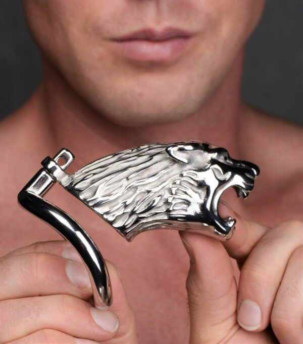 Клітка для члена Master Series Tiger King Cock Cage With Lock (м'ята упаковка!!!) - Зображення 7