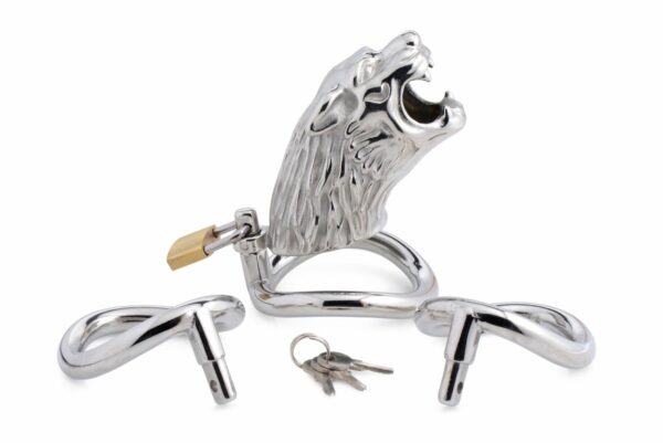 Клітка для члена Master Series Tiger King Cock Cage With Lock (м'ята упаковка!!!) - Зображення 3
