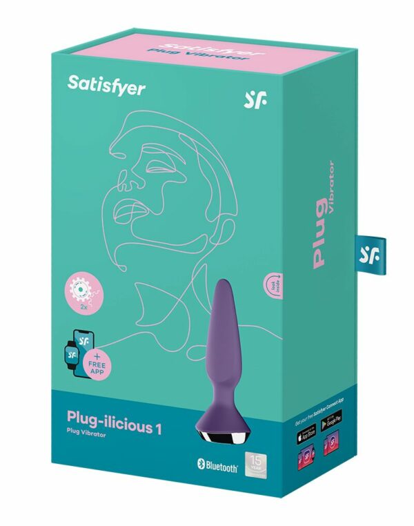 Анальна смарт-вібропробка Satisfyer Plug-ilicious 1 Purple - Зображення 6