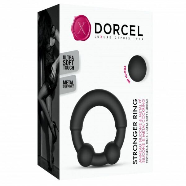 Ерекційне кільце з металевими вставками Dorcel STRONGER RING - Зображення 8