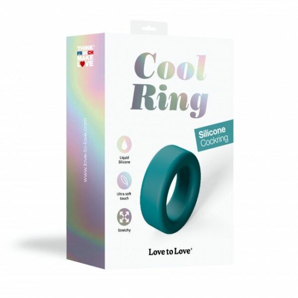 Ерекційне кільце широке Love To Love COOL RING - TEAL ME - Зображення 6