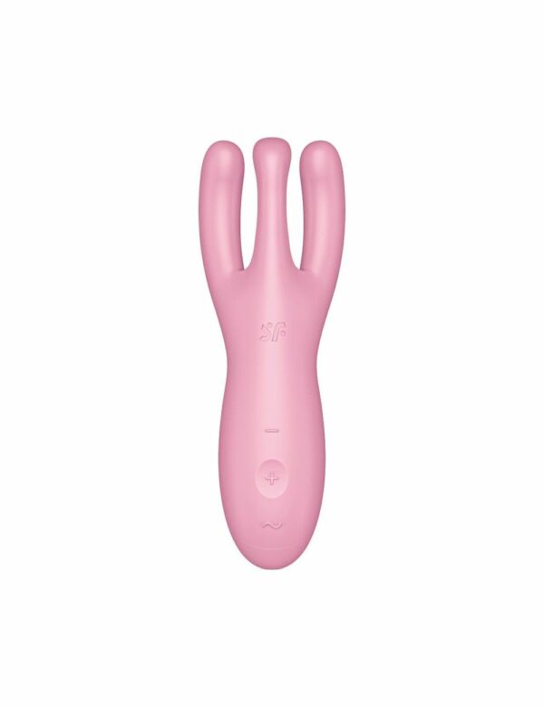Кліторальний смарт-вібратор Satisfyer Threesome 4 Pink з трьома пальчиками - Зображення 2
