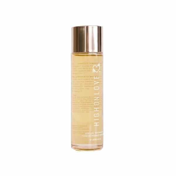 Масажна олія HighOnLove Massage Oil - Lychee Martini (120 мл) з маслом насіння конопель - Зображення 2