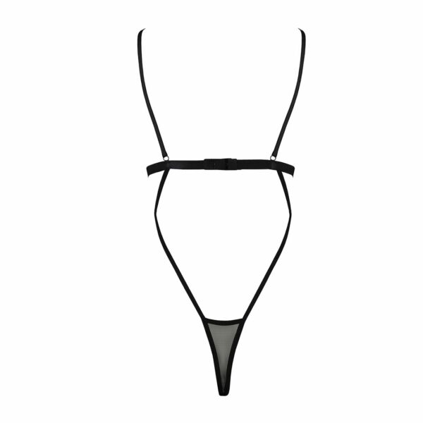 Боді-монокіні з відкритими грудьми Passion DIABOLINA BODY S/M, black - Зображення 4