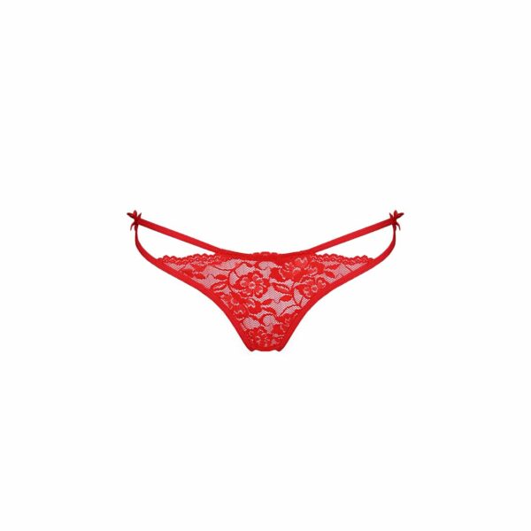 Трусики на зав'язочках з боків Passion Exclusive WARDA THONG S/M, red - Зображення 5