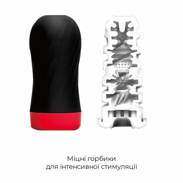 Мастурбатор Tenga Air-Tech Twist Tickle Red зі змінною тугістю обхвату, ефект глибокого мінету - Зображення 3