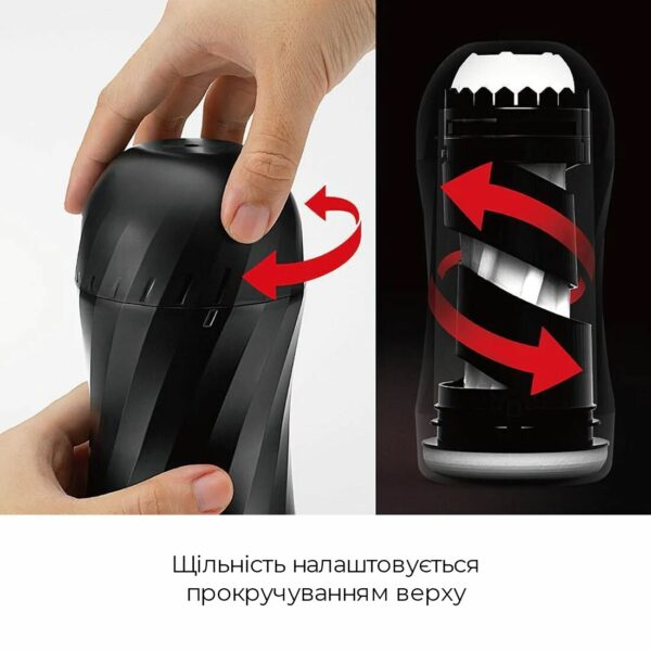 Мастурбатор Tenga Air-Tech Twist Tickle Red зі змінною тугістю обхвату, ефект глибокого мінету - Зображення 4