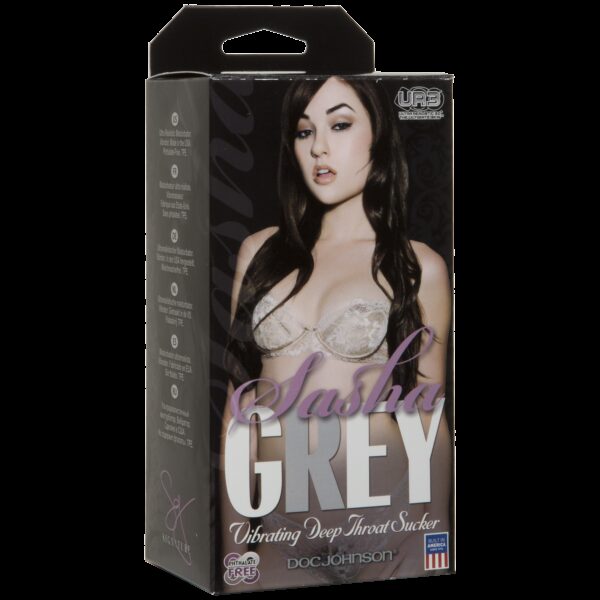 Вібромастурбатор ротик Doc Johnson Sasha Grey - Ultraskyn Vibrating Deep Throat Sucker - Зображення 2