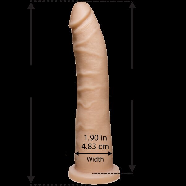 Фалоімітатор Doc Johnson Platinum TRUSKYN - The Tru Ride Slim 9 Inch, діаметр 4,6 см, двошаровий - Зображення 2
