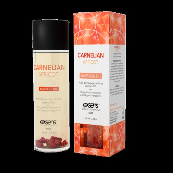 Розпродаж!!! Масажна олія EXSENS Carnelian Apricot (бадьорить з сердоліком) 100мл (термін 01.2024)