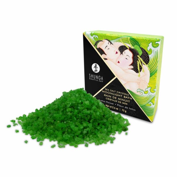 Сіль для ванни Shunga Moonlight Bath – Lotus Flower (75 гр), сіль Мертвого моря, ароматичні олії - Зображення 2