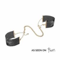 Наручники Bijoux Indiscrets Desir Metallique Handcuffs – Black, металеві, стильні браслети