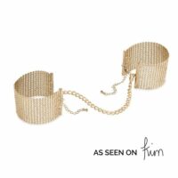 Наручники Bijoux Indiscrets Desir Metallique Handcuffs – Gold, металеві, стильні браслети