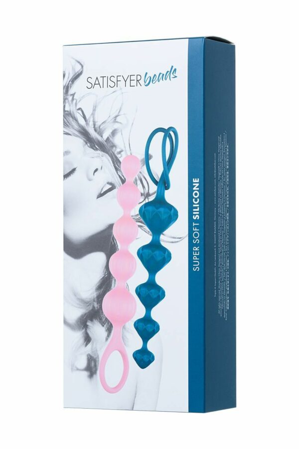 Набір анальних бус Satisfyer Beads Colored, силікон , макс. діаметр 3,3 см і 3,5 см - Зображення 5