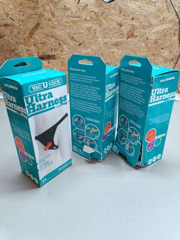 Трусики для страпону Doc Johnson Ultra Harness with Plug (м'ята упаковка!!!) - Зображення 2