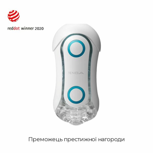 Мастурбатор Tenga Flip Orb — Blue Rush, з можливістю зміни тиску та стимулювальними кульками всереди - Зображення 3