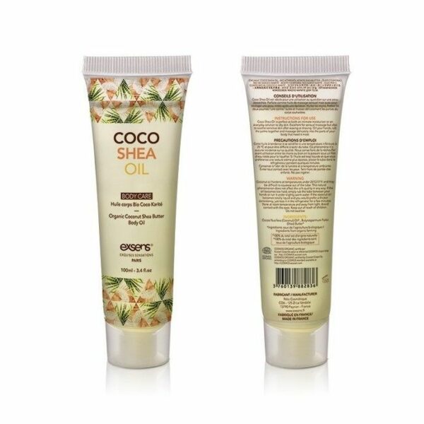 Органічна кокосова олія каріте (ши) для тіла EXSENS Coco Shea Oil 100 мл, сертифікат ECOCERT - Зображення 2