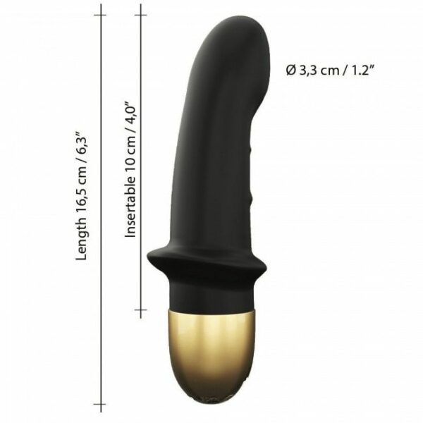 Вібратор Dorcel Mini Lover Black 2.0 перезаряджається, для точки G і масажу простати - Зображення 5