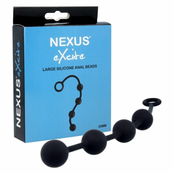 Анальні кульки Nexus Excite Large Anal Beads, силікон, макс. діаметр 3 см - Зображення 3