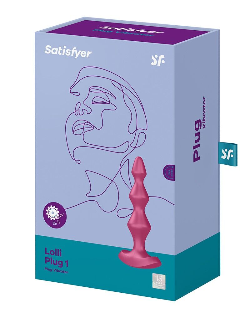 Анальний стимулятор-намистини з двома моторами Satisfyer Lolli-Plug 1 Berry - Зображення 5