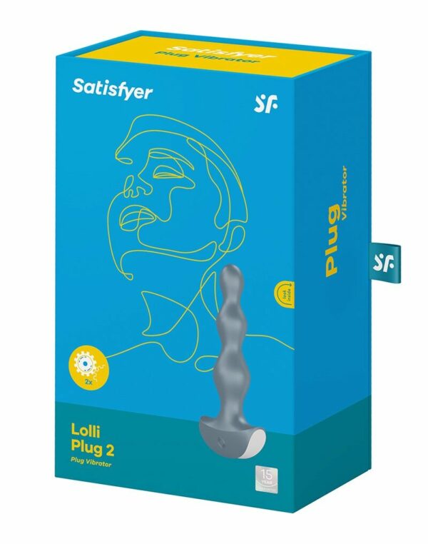 Анальний стимулятор-намистини з двома моторами Satisfyer Lolli-Plug 2 ice blue - Зображення 6