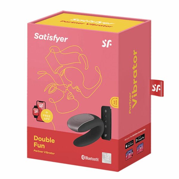 Смартвібратор для пар Satisfyer Double Fun (Black) з пультом ДК - Зображення 5