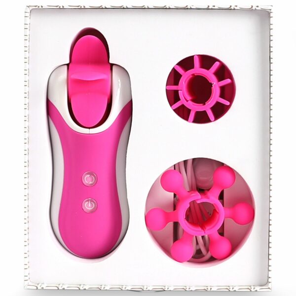 Стимулятор з імітацією оральних пестощів FeelzToys - Clitella Oral Clitoral Stimulator Pink - Зображення 5