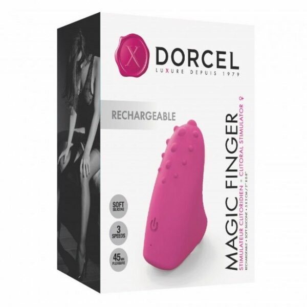 Вібратор на палець Dorcel MAGIC FINGER Rose перезаряджається - Зображення 6