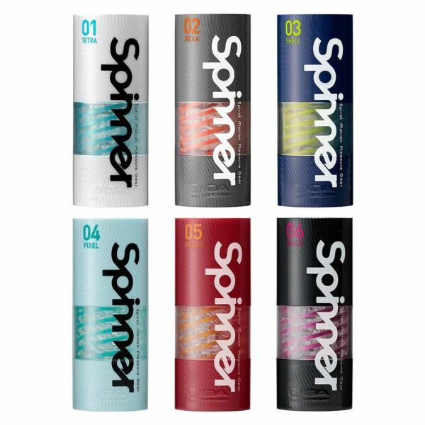 Мастурбатор Tenga Spinner 04 Pixel Cool Edition з пружною стимулювальною спіраллю всередині - Зображення 7
