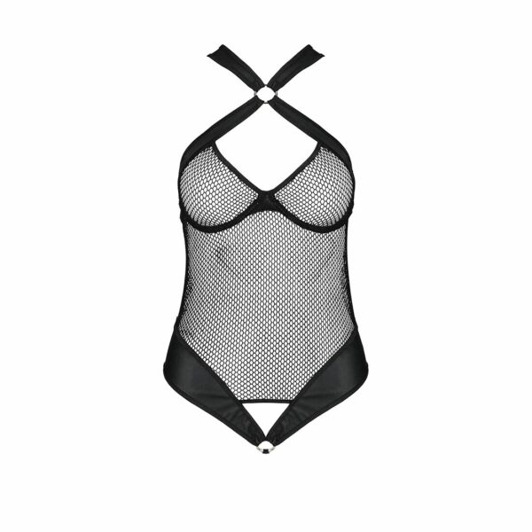Сітчастий боді з халтером Passion Amanda Body XXL/XXXL, black - Зображення 3